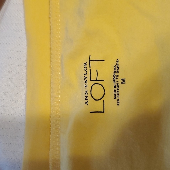 Ann Taylor Loft yellow size M t-shirt - Picture 3 of 6